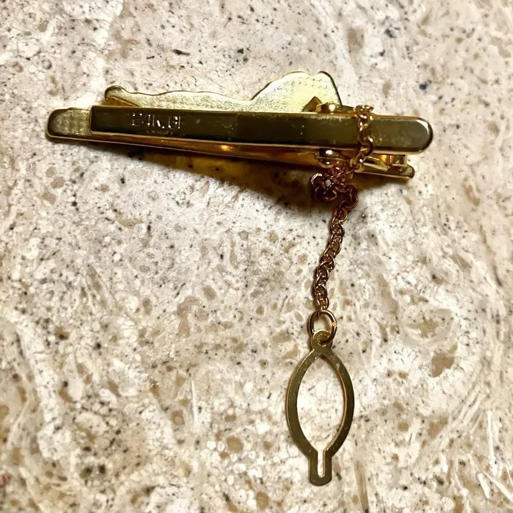 24K GF Horse Tie Clip